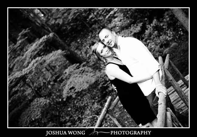 John P. Humes Japanese Stroll Garden Engagement Pictures. Engagement photos by award-winning NYC photographer Josh Wong Photography