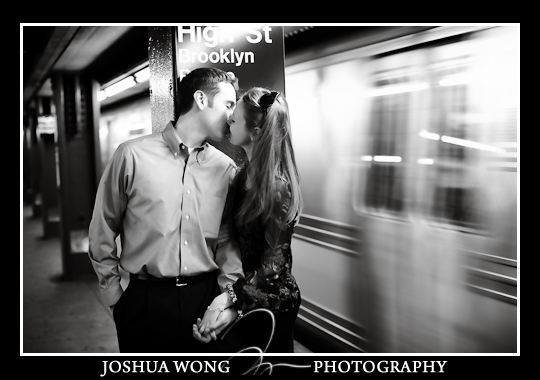 nyc subway engagement photos