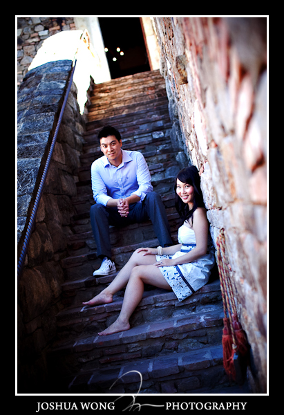CASTELLO DI AMOROSA engagement pictures by SF Wedding photographer Josh Wong Photography 
