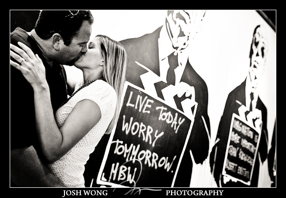 Meat packing engagement pictures
