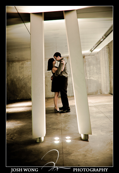 A Lincoln Center NYC engagement photo session with top NY engagement and wedding photographer Josh Wong Photography.