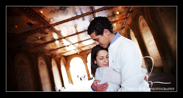 Bow Bridge Proposal captured by top NYC wedding and proposal photographer.