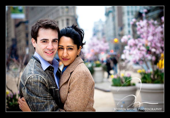 Flatiron District Engagement Pictures by Josh Wong Photography