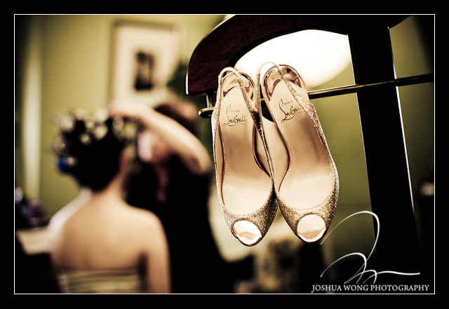 Best wedding detail photos are Christian Louboutin wedding shoes. A Casa Real Winery at Ruby Hill Wedding by top San Francisco Bay Area wedding photographer Josh Wong Photography