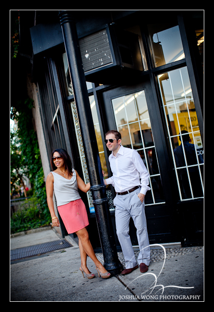 A stylish engagement photo session in the Meat Packing district with New York wedding photographer Josh Wong Photography