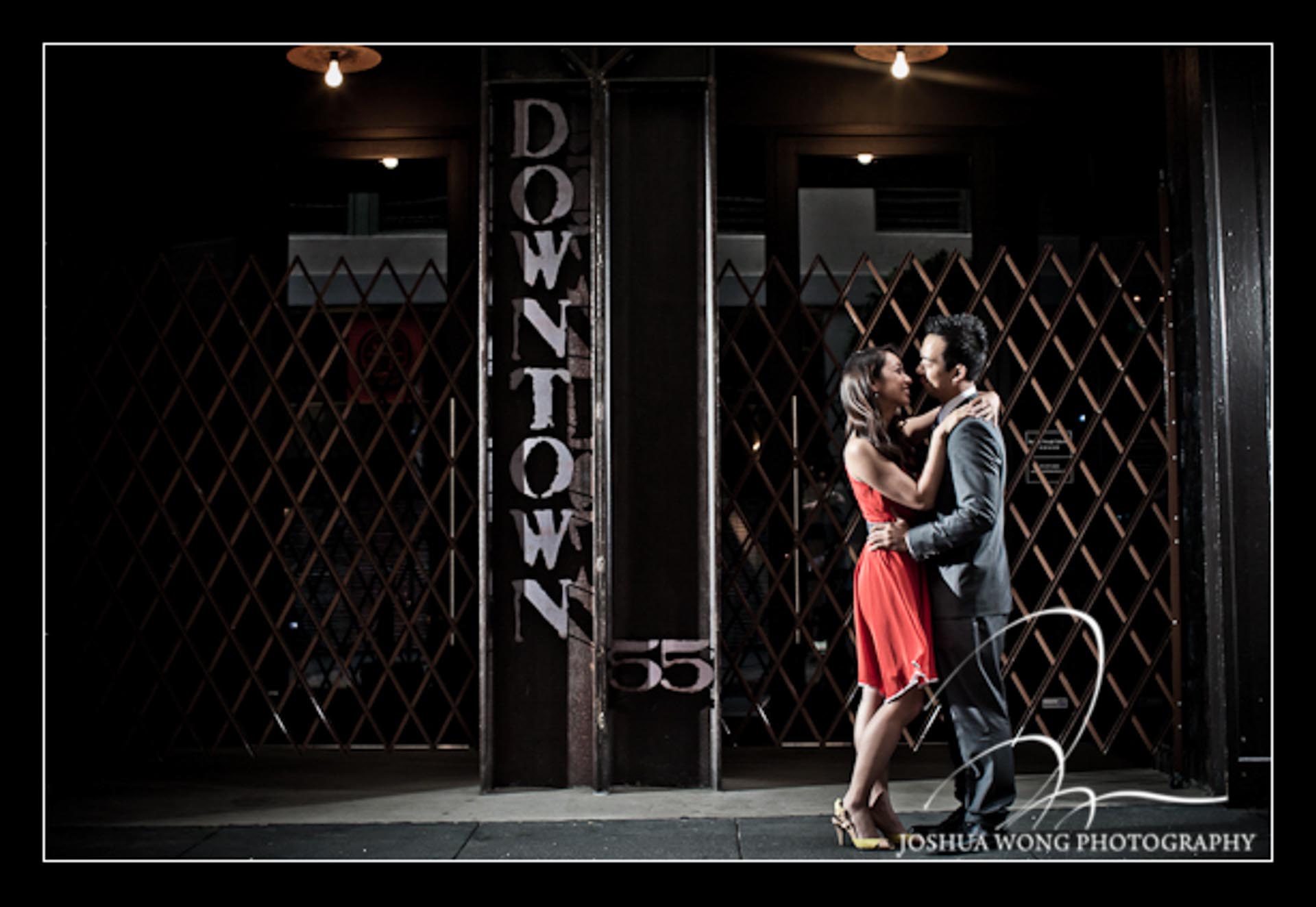 San Francisco engagement pictures - Maiden Lane Ave by Union Square