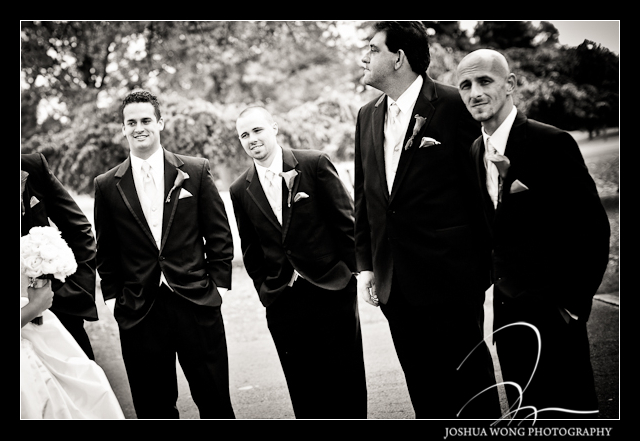 The groomsmen. 