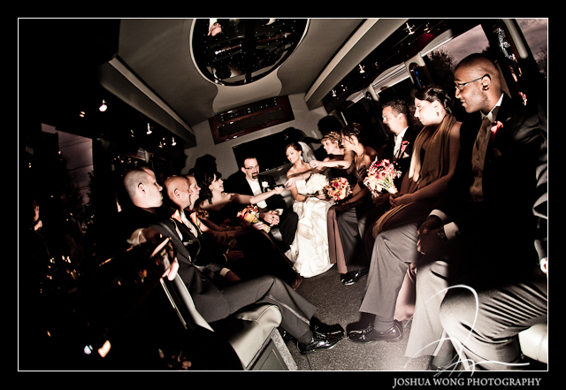 Inside the party bus. A Northampton Valley Country Club in Lehigh Valley, PA by Top Wedding Photographer Josh Wong Photography