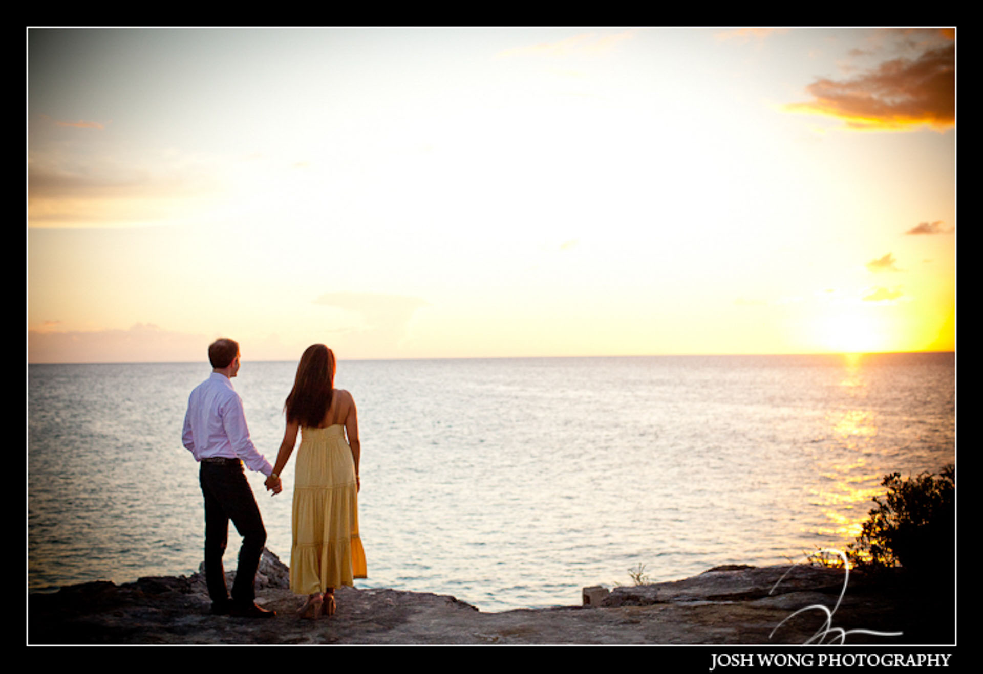 Engagement pictures at the Amanyara Resort, Turks and Caicos. Engagement photos by destination engagement photographer Josh Wong Photography