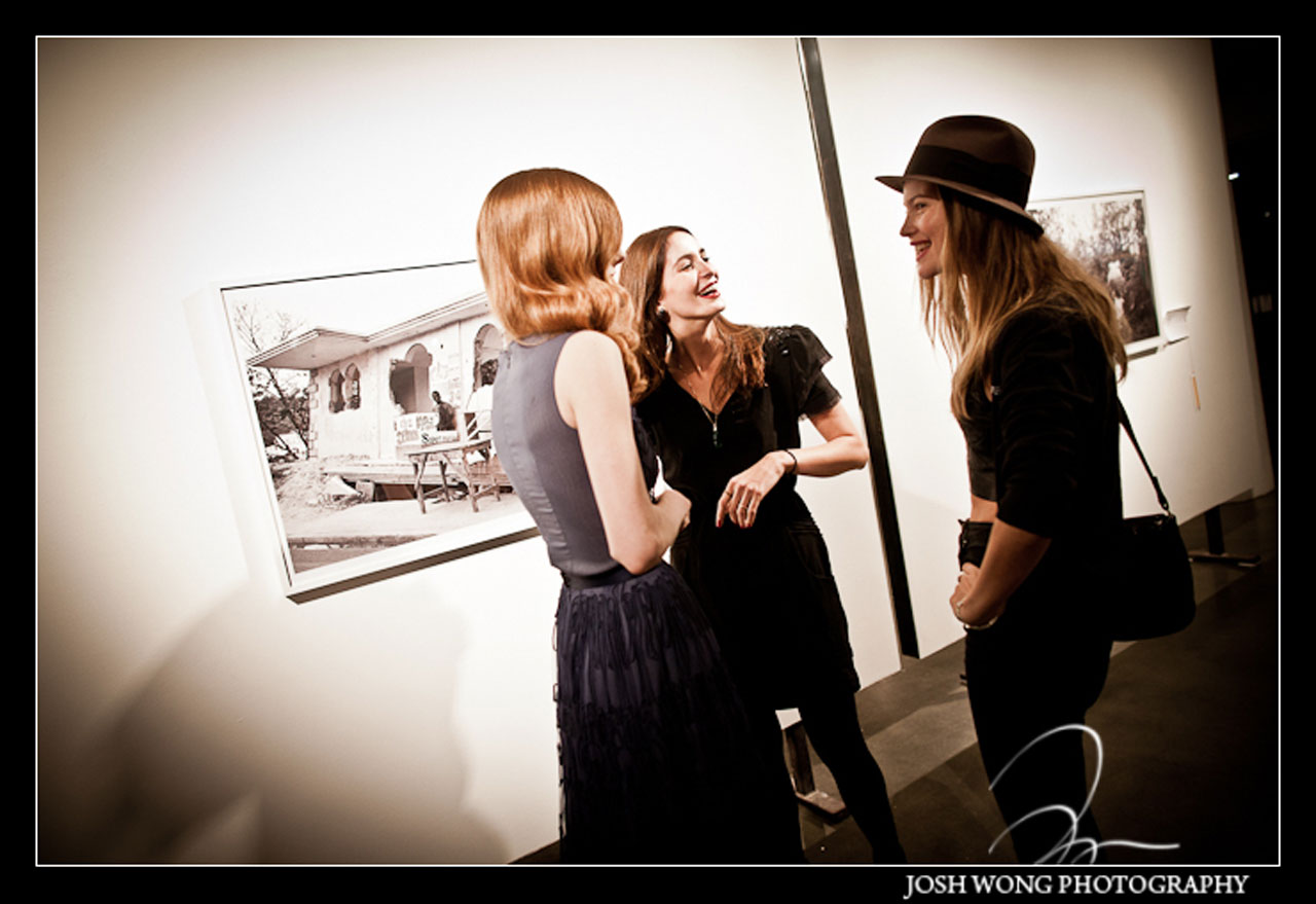 Fashion Models Coco Rocha, Karlie Kloss and Behati Prinsloo attend the Laykay Pam - Letters to Haiti Event in New York City. Photo by Josh Wong Photography