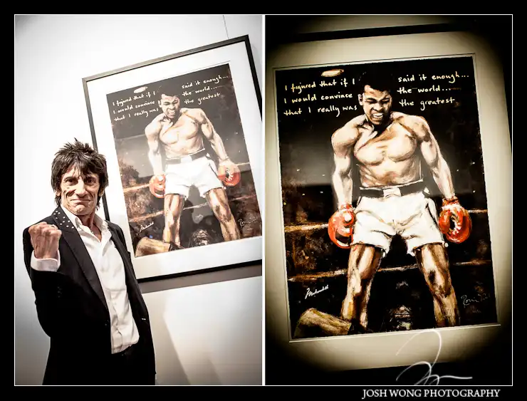 Celebrity photographer photographs Rolling Stone guitarist legend Ronnie Wood