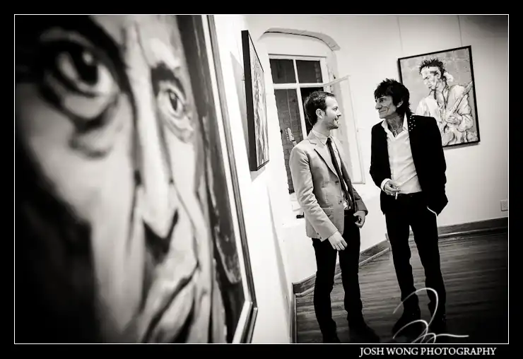 Celebrity photographer photographs Rolling Stone guitarist legend Ronnie Wood
