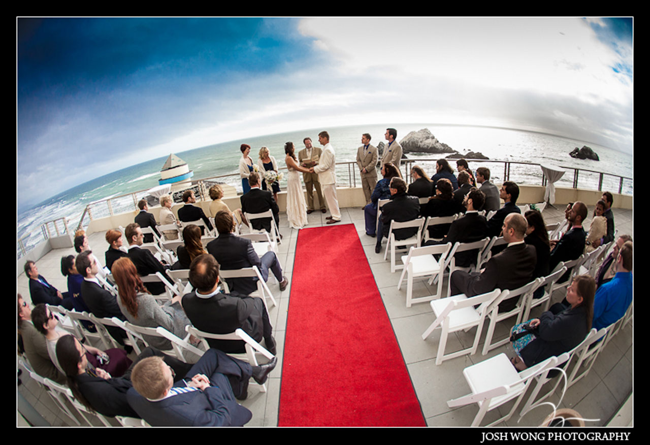 A San Francisco Wedding at the Cliff House Restaurant by top Bay Area wedding photographer Josh Wong Photography