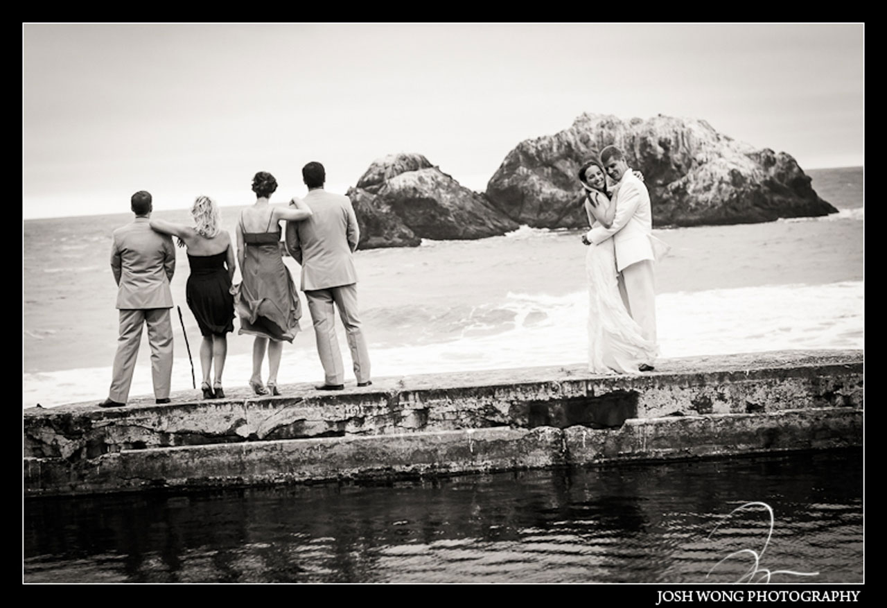Sutro Baths wedding photos by San Francisco wedding photographer Josh Wong Photography