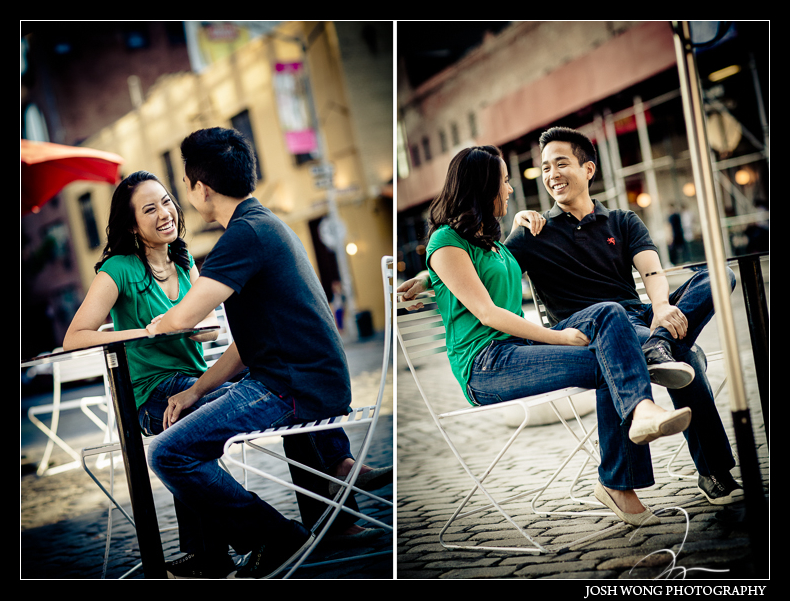 The Meat Packing District and chelsea engagement photo session with NYC engagement photographer Josh Wong Photography