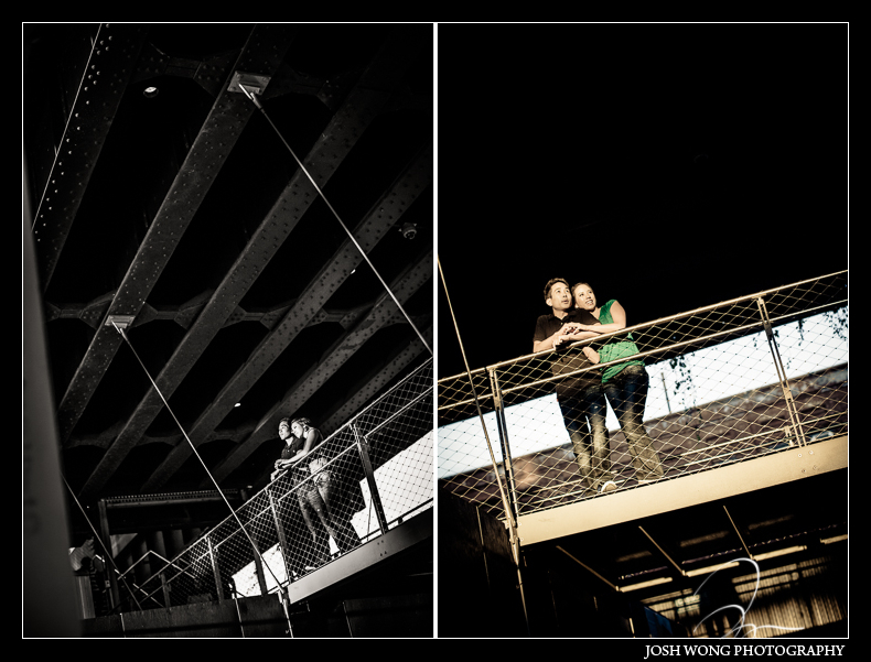 The highline and chelsea engagement photo session with NYC engagement photographer Josh Wong Photography