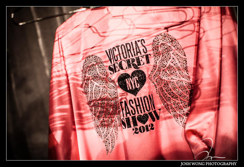 The customary pink robes that are worn backstage at the Victoria Secret Fashion Show. photos by NYC Fashion Photographer Josh Wong