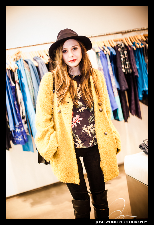 Elizabeth Olsen at New York Fashion Week 2013 - photo by Top NY Fashion Photographer Josh Wong