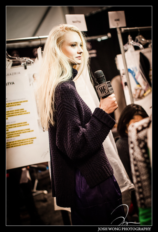 NYFW BCBGMAXAZRIA Backstage interviews.