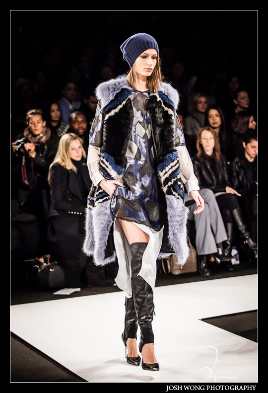 BCBGMAXAZRIA models on the catwalk runway.