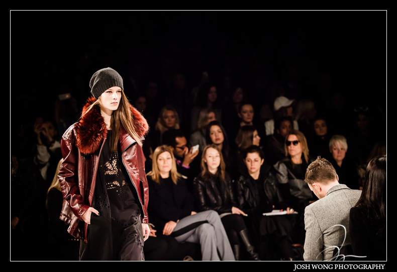 BCBGMAXAZRIA models on the catwalk runway.