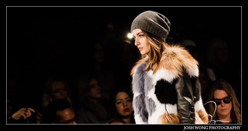 Top model Andreea Diaconu walks for BCBGMAXAZRIA