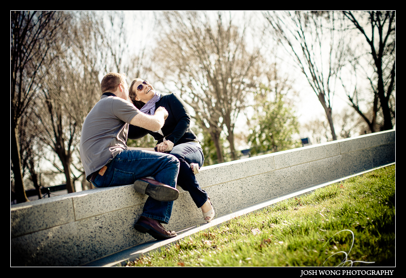Washington DC Engagement Photos with Washington DC Wedding Photographer Josh Wong Photography