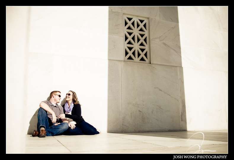 Washington DC Engagement Photos with Washington DC Wedding Photographer Josh Wong Photography
