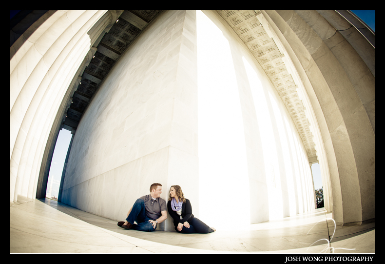 Washington DC Engagement Photos with Washington DC Wedding Photographer Josh Wong Photography