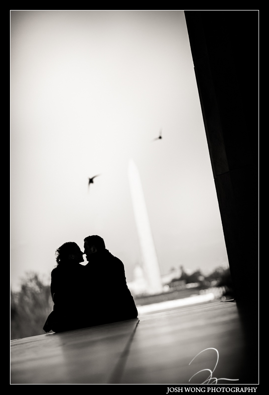 Washington DC Engagement Photos with Washington DC Wedding Photographer Josh Wong Photography