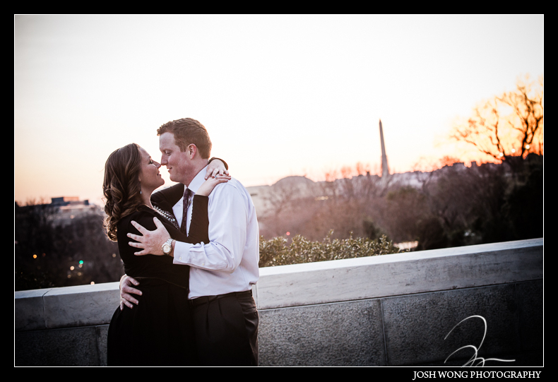Washington DC Engagement Photos with Washington DC Wedding Photographer Josh Wong Photography