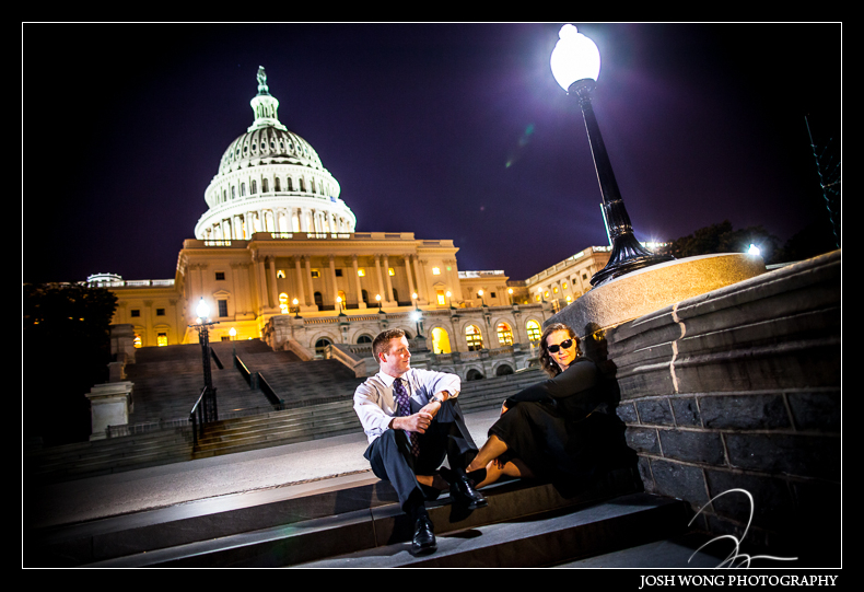 Washington DC Engagement Photos with Washington DC Wedding Photographer Josh Wong Photography