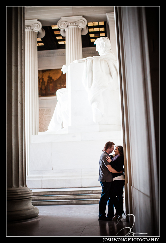 Washington DC Engagement Photos with Washington DC Wedding Photographer Josh Wong Photography