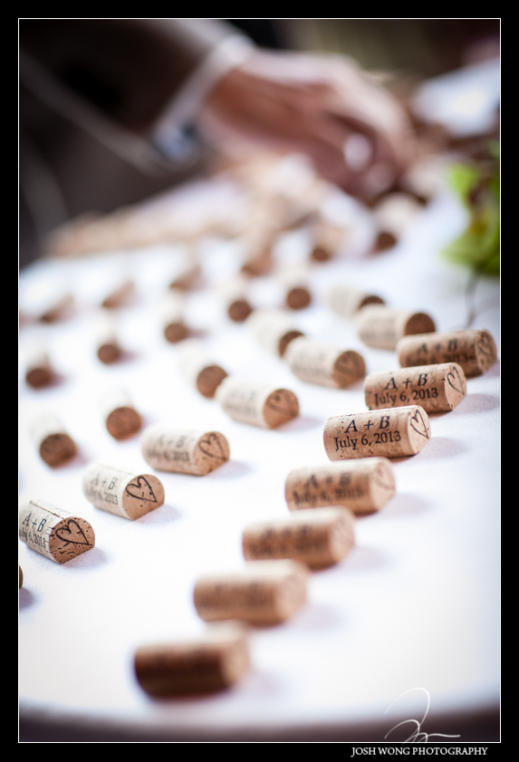 Corkscrew wedding favors.