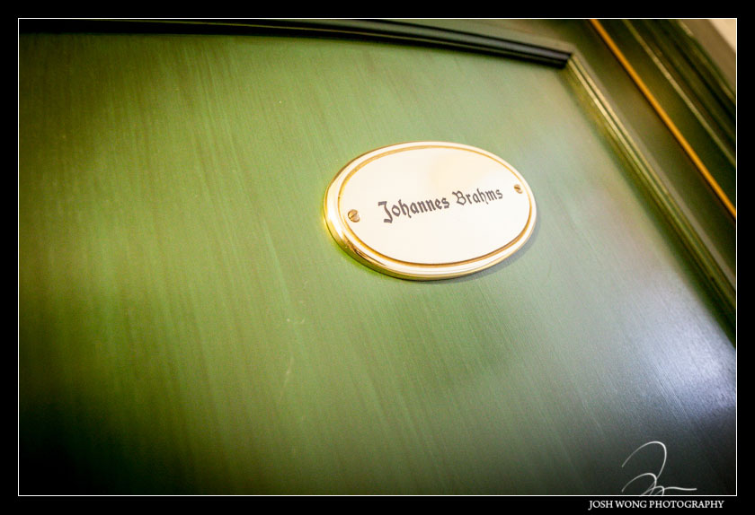 One of the rooms was named Johannes Brahms which was the suite where he stayed in. A Hotel Schloss Leonstain Wedding by top international destination wedding photographer Josh Wong Photography