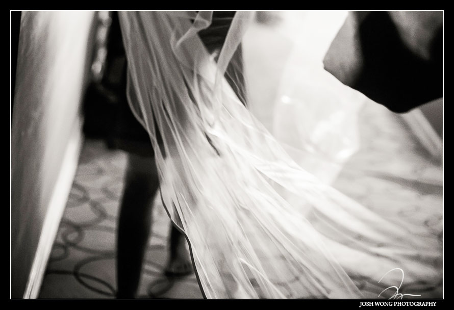 The wedding veil. A JW Marriott Essex House Wedding in New York City by Top NYC Wedding Photographer Josh Wong Photography