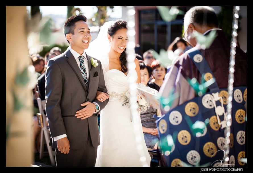 Casa Real's outdoor ceremony - A magnificent wedding at Casa Real at Ruby Hill Winery, Pleasanton, Ca. Wedding pictures by San Francisco wedding photographer Josh Wong Photography