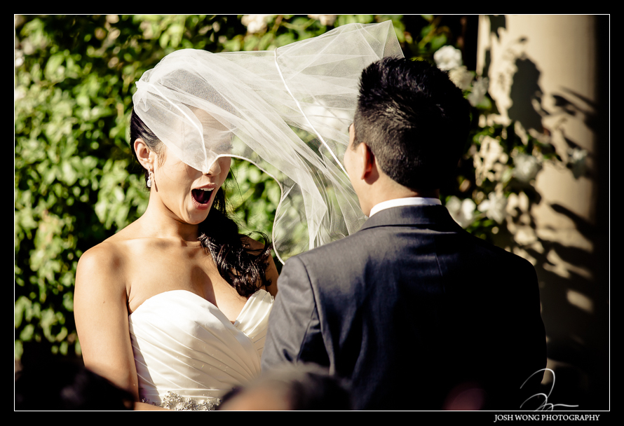 Casa Real's outdoor ceremony - A magnificent wedding at Casa Real at Ruby Hill Winery, Pleasanton, Ca. Wedding pictures by San Francisco wedding photographer Josh Wong Photography