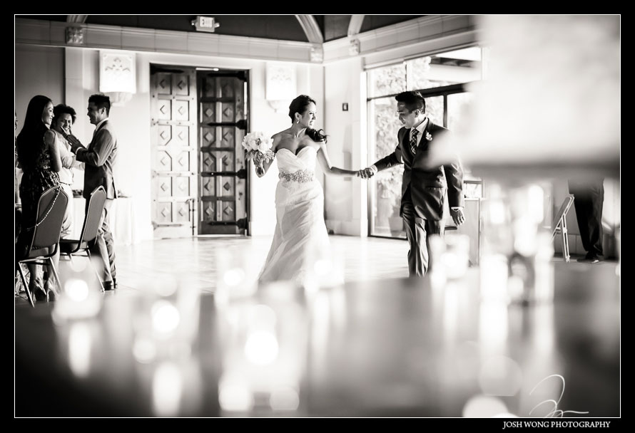 Bride and Groom bridal portraits at Casa Real - Casa Real's outdoor ceremony - A magnificent wedding at Casa Real at Ruby Hill Winery, Pleasanton, Ca. Wedding pictures by San Francisco wedding photographer Josh Wong Photography