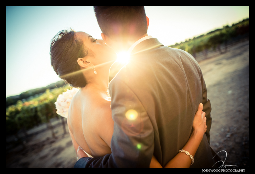 Casa Real's has a gorgeous sunset - Bride and Groom bridal portraits at Casa Real's - A magnificent wedding at Casa Real at Ruby Hill Winery, Pleasanton, Ca. Wedding pictures by San Francisco wedding photographer Josh Wong Photography