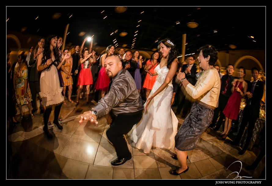 Dancing the night away at Casa Real Winery - A magnificent wedding at Casa Real at Ruby Hill Winery, Pleasanton, Ca. Wedding pictures by San Francisco wedding photographer Josh Wong Photography