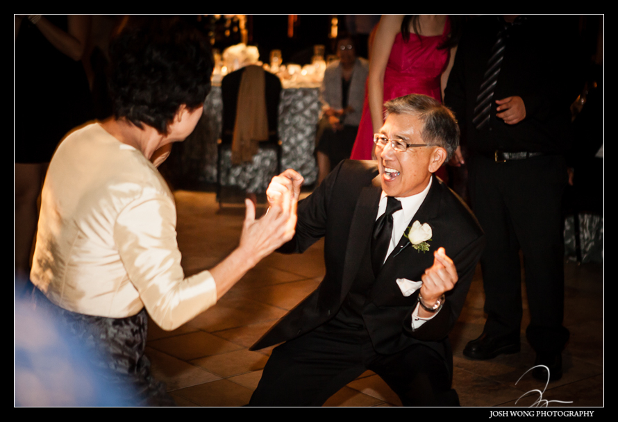 Dancing the night away at Casa Real Winery - A magnificent wedding at Casa Real at Ruby Hill Winery, Pleasanton, Ca. Wedding pictures by San Francisco wedding photographer Josh Wong Photography