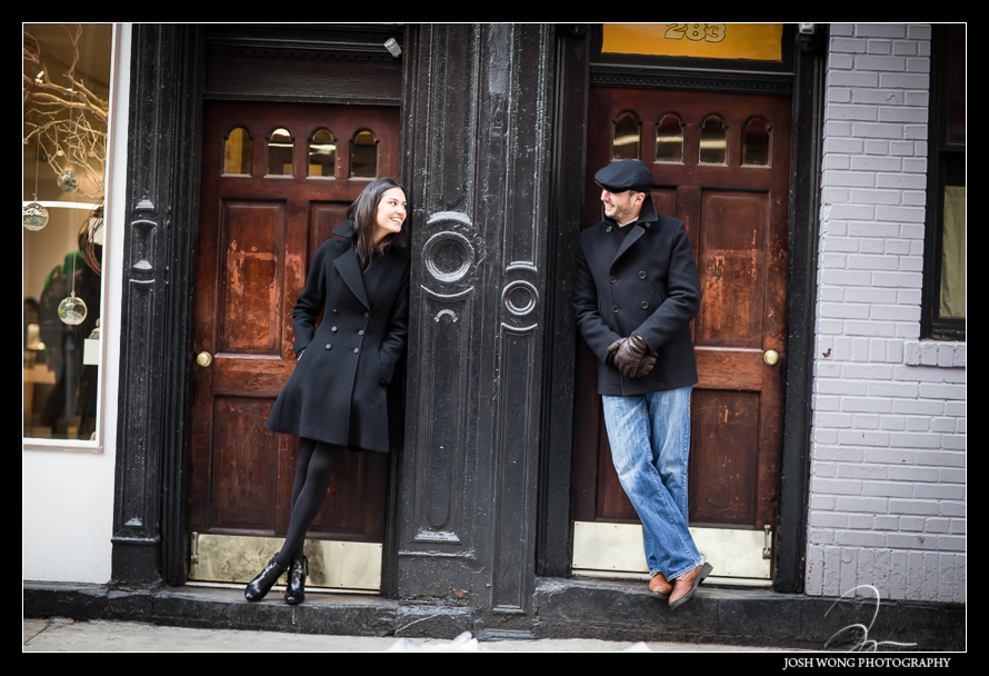 Winter Engagement Pictures in New York City - Soho and Grand Central Terminal - Josh Wong Photography