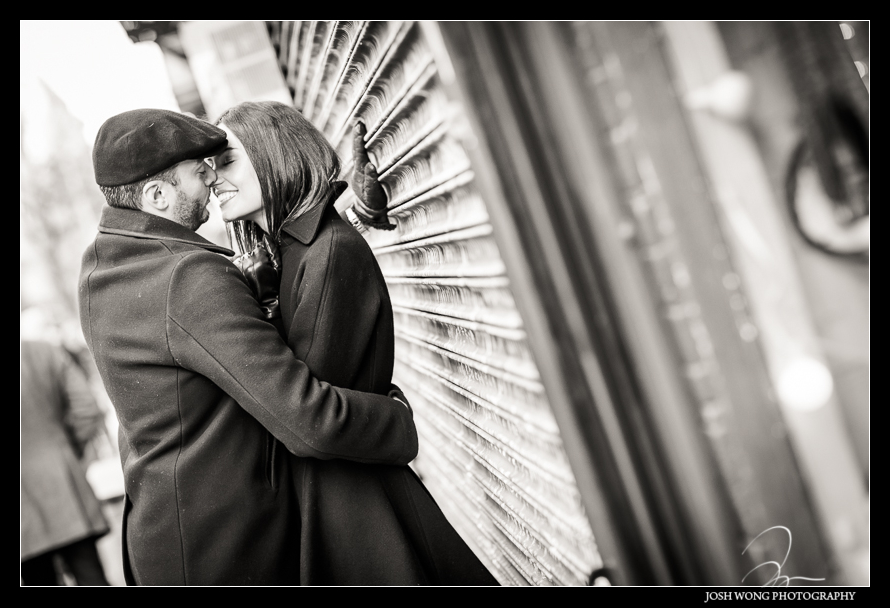 Winter Engagement Pictures in New York City - Soho and Grand Central Terminal - Josh Wong Photography