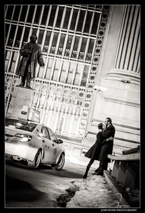 Winter Engagement Pictures in New York City - Soho and Grand Central Terminal - Josh Wong Photography