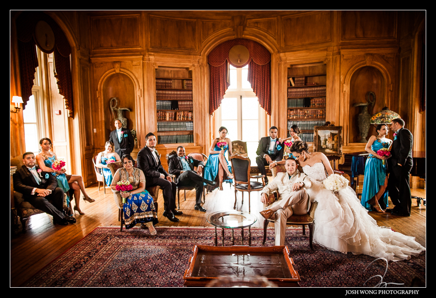 Signature Josh Wong Photography bridal party photo.