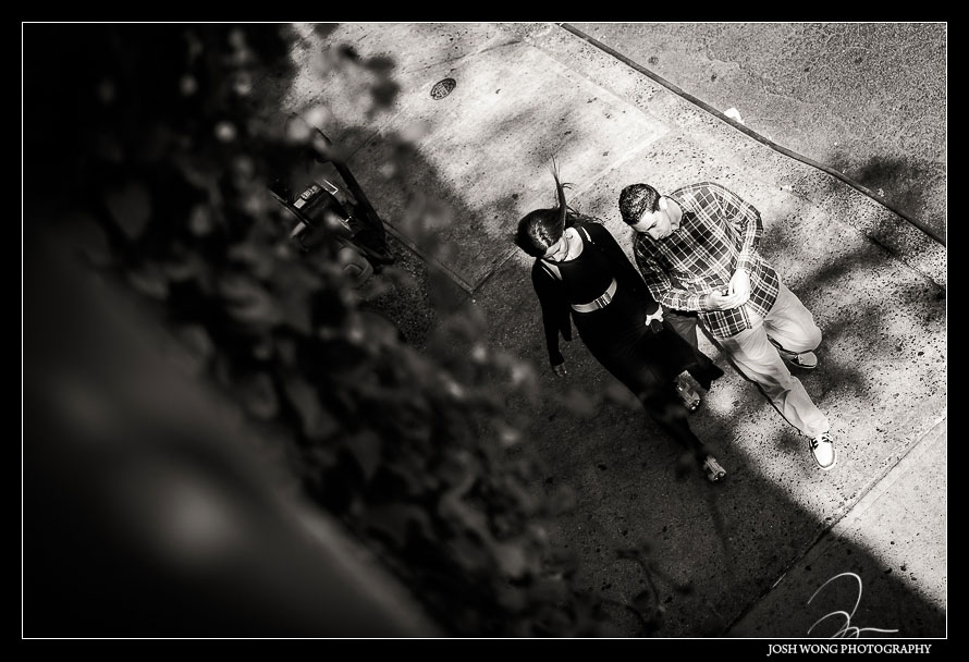 The couple enjoy a walk to the Highline