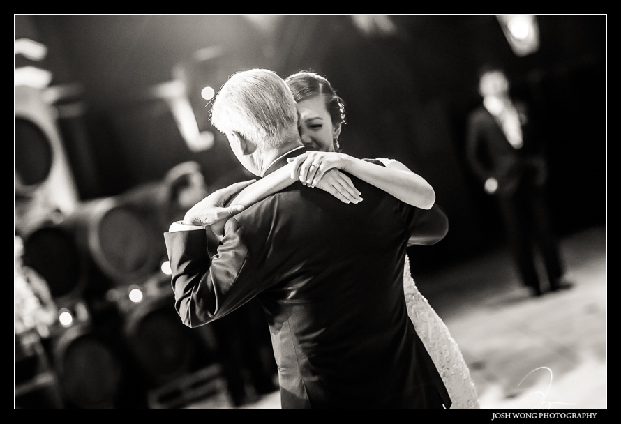 The father-daughter dance - The Palm Events Center Wedding in Pleasanton, CA - wedding pictures by Josh Wong Photography