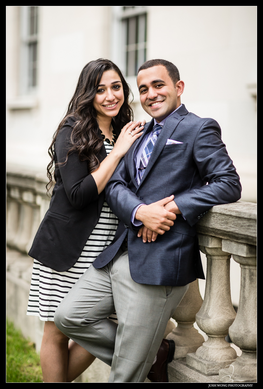 Christina and Anthony outside of the New Jersey courthouse after the marriage proposal. Anthony's surprise wedding and marriage proposal to Christina in a Mock Courtroom Trial.