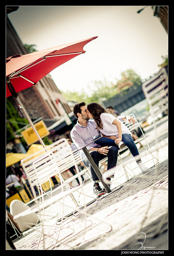Meat Packing and Chelsea District engagement pictures, New York Wedding photographer Josh Wong Photography